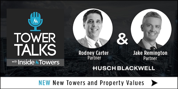 InsideTowers's tweet image. ICYMI | Property value concerns often spark debate over new cell towers. In this podcast, telecom law experts Rod Carter &amp;amp; Jake Remington of @huschblackwell join Inside Towers’ John Celentano to discuss issues and solutions. Listen here: ow.ly/Rnyu50WRbYr