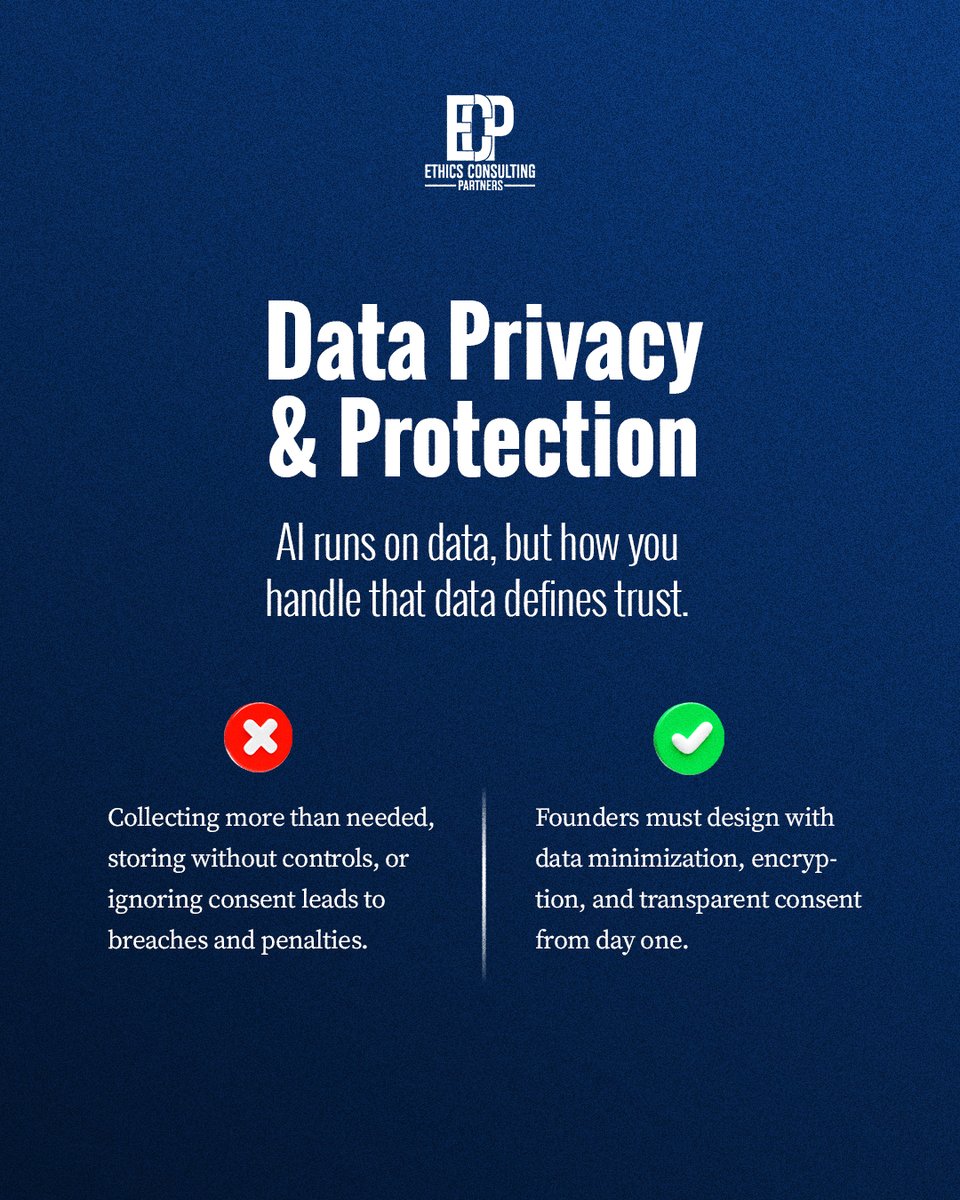 EthicsPartners's tweet photo. AI is scaling faster than governance. 🚀
For founders, that’s both an opportunity and a risk.

At ECP, we believe compliance isn’t a blocker; it’s a competitive advantage. Leaders who get this right scale smarter, safer, and stronger.

👉 Check out our new carousel: “AI & Ops: 3 Compliance Gaps Founders Miss.”
#aiethics #compliance #startupscaling #ecp #trustbydesign #ethicalai #leadership #futureofops