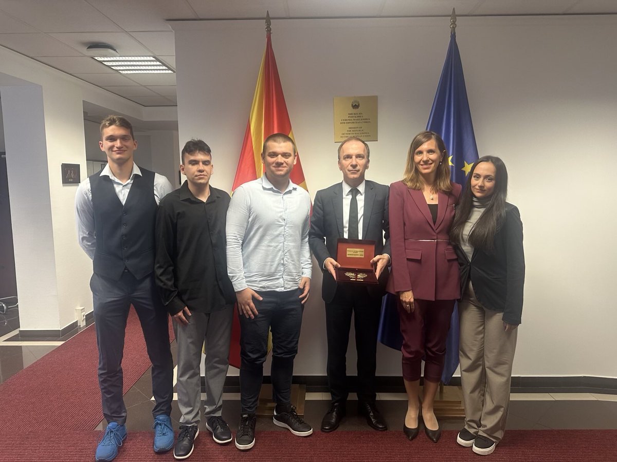 Warm welcome at the <a href="/MKmissionEU/">North Macedonia in EU</a> for students from the Faculty of Economics – Skopje as part of their Brussels study visit under Erasmus+ Jean Monnet project.

Engaging exchange on the cooperation 🇲🇰 - 🇪🇺, accession process and the gradual integration into the EU Single Market.