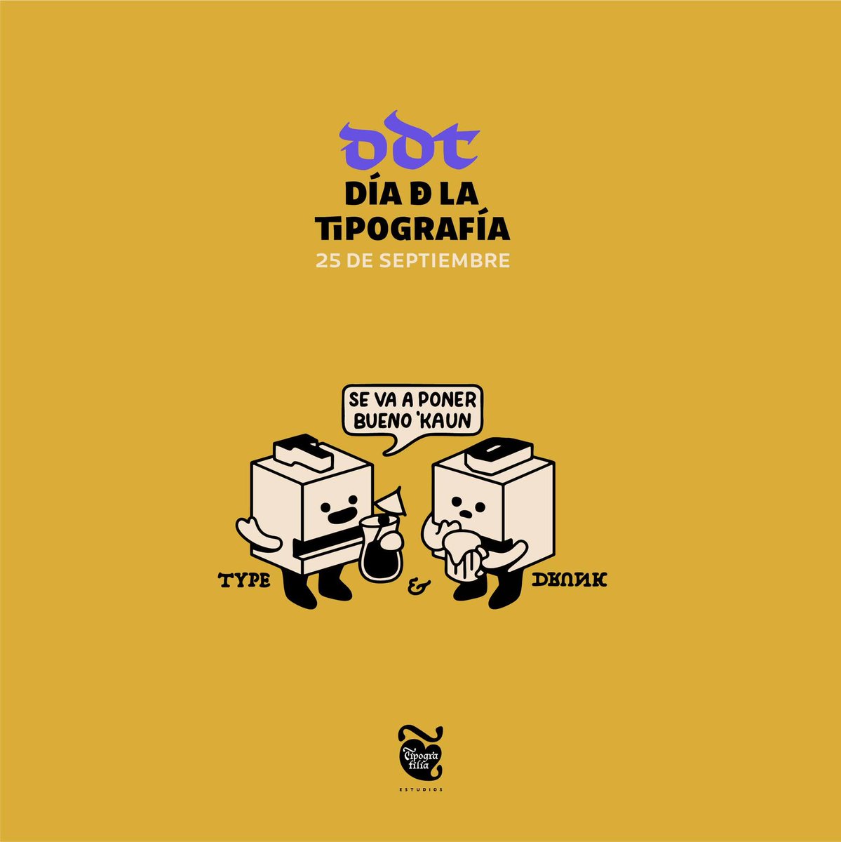 💜 DÍA DE LA TIPOGRAFÍA (DDT) / 25 DE SEPTIEMBRE. Los tipos y las letras están de fiesta en septiembre. ¡Únete a las actividades en línea -durante todo el mes- y presenciales en la CDMX -el 25 de septiembre-! 
#DíaDeLaTipografía #DíaDelTipógrafo #DíaDelaTipografía2025 #DDT