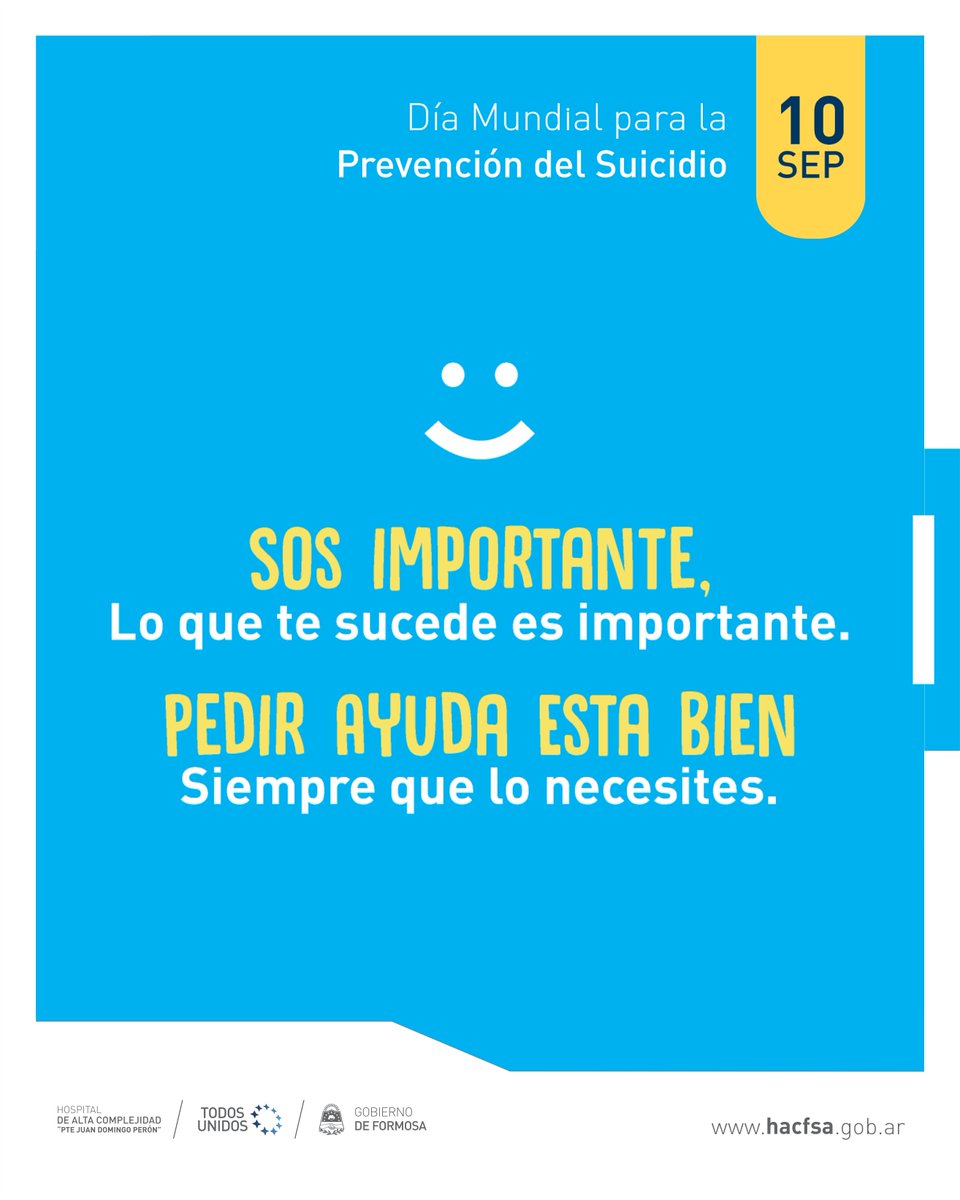 la Provincia de Formosa pone en marcha una nueva línea telefónica gratuita 0800 888 3364, disponible para toda la provincia, destinada principalmente a la prevención del suicidio y la protección de la vida. La línea estará habilitada 24 hs.