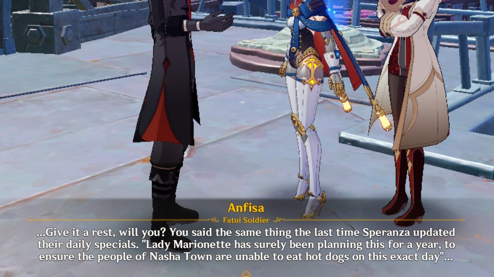 Sandrone catching stray from her conspiracy theorist subordinate 😭😭😭