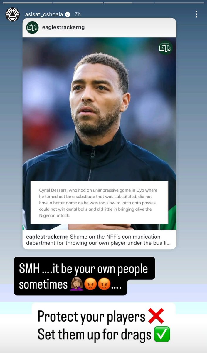 Asisat Oshoala reacts to NFF's comment on Cyriel Dessers.