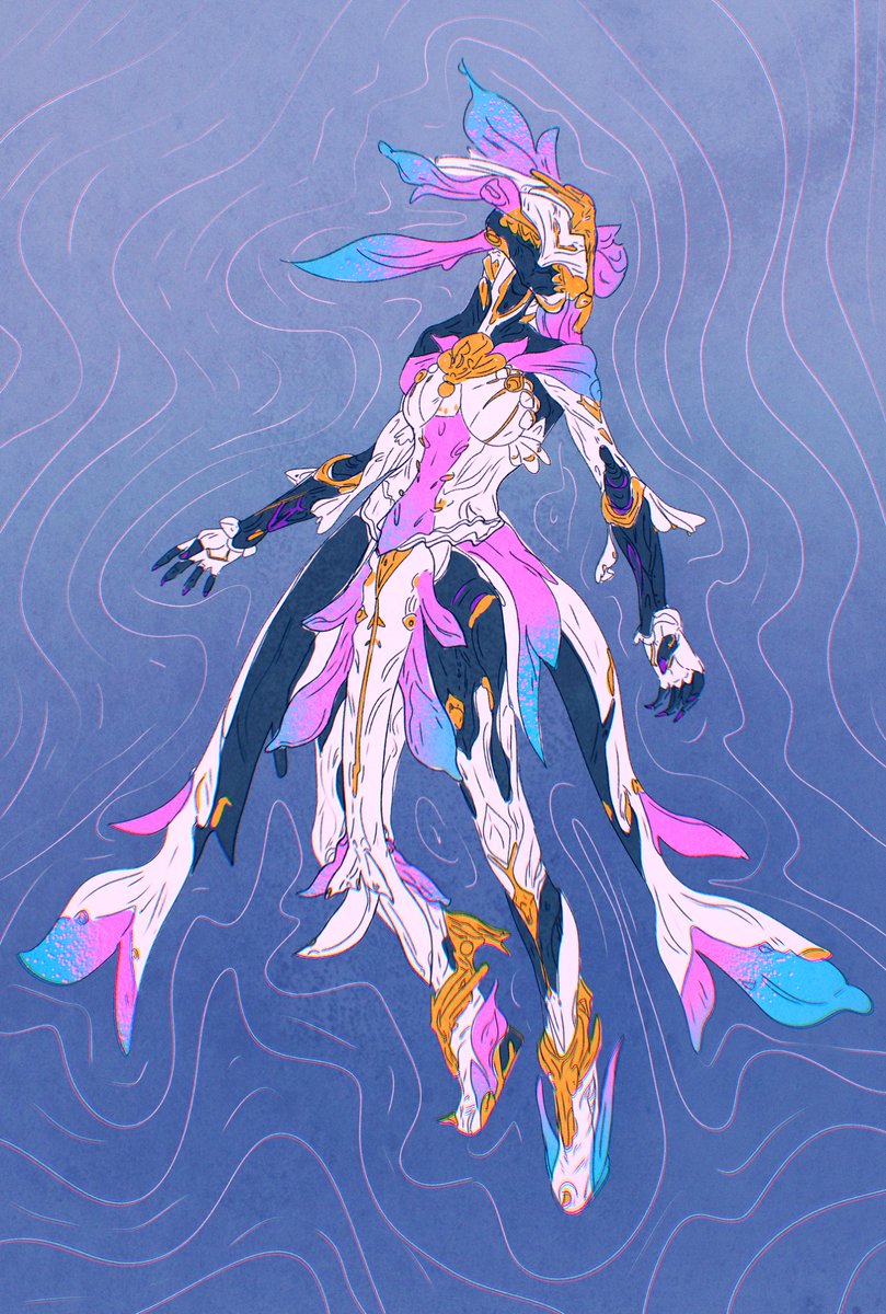 cyanfacade's tweet image. maybe an ocean is found in the lake

#warframefanart