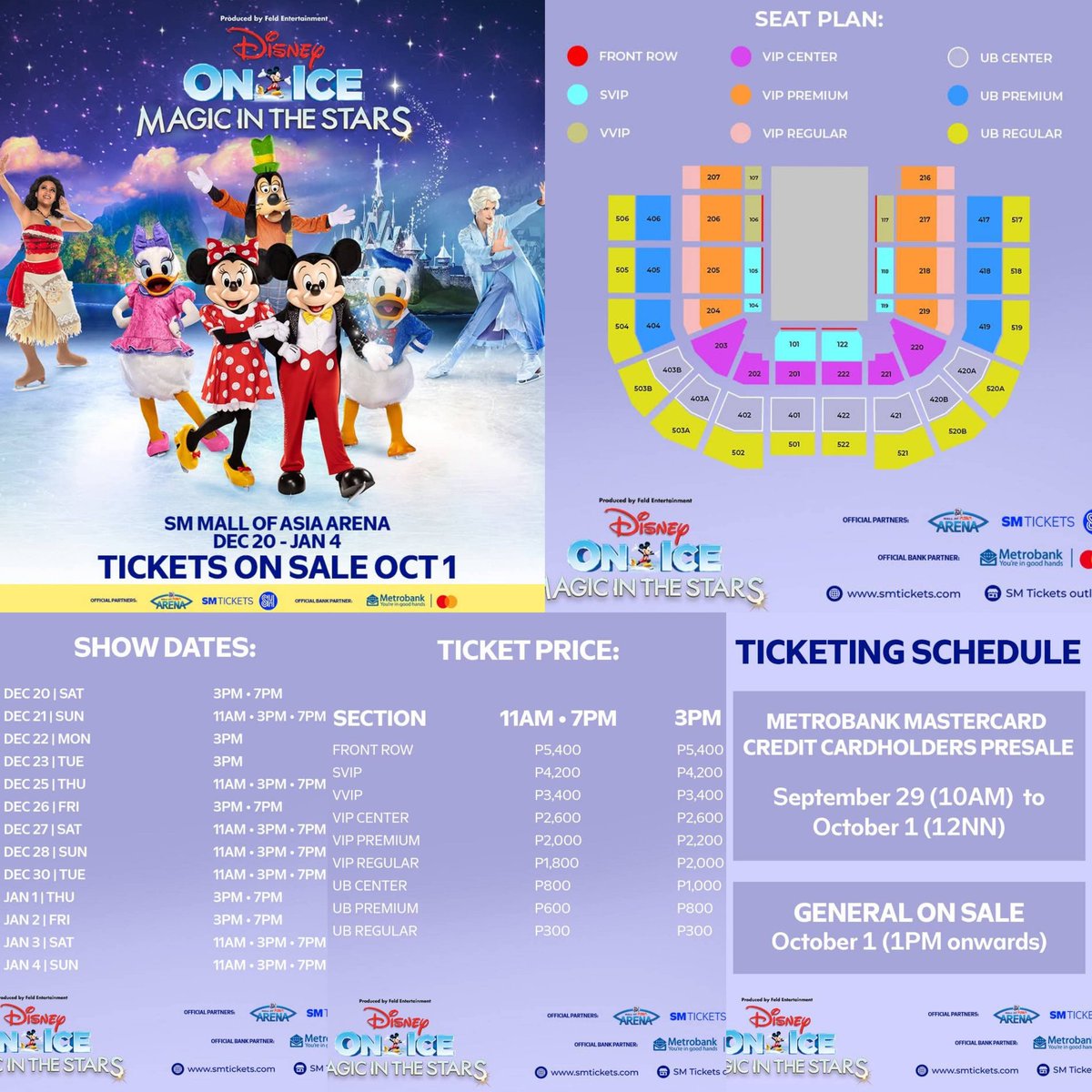 Disney On Ice returns to Manila with 'Magic in the Stars' – join Mickey and friends for an unforgettable icy adventure at <a href="/MOAArena/">SM Mall of Asia Arena</a> from Dec. 20, 2025 to Jan. 4, 2026.

Get ready for a month-long celebration of immersive storytelling, breathtaking figure skating, and high-flying