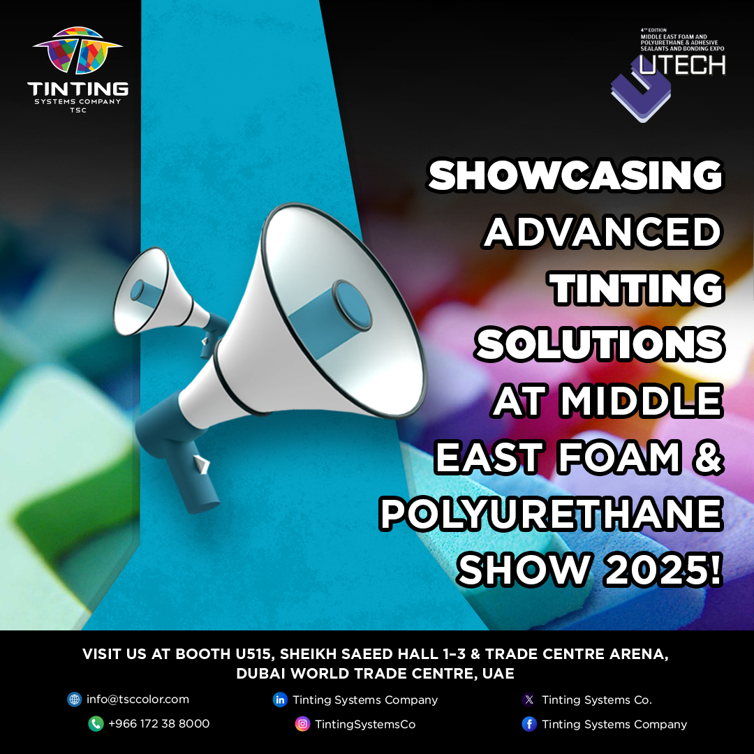 TintingSystems's tweet image. ntroducing Masterline – precision, consistency &amp;amp; performance you can trust.
Meet us at #MEFPU2025, Booth U515
📍 Sheikh Saeed Hall 1–3 &amp;amp; Trade Centre Arena, DWTC, Dubai
🔗 Register: mefpu.com
📩 info@tsccolor.com

#Masterline311 #TintingSolutions #PolyurethaneShow