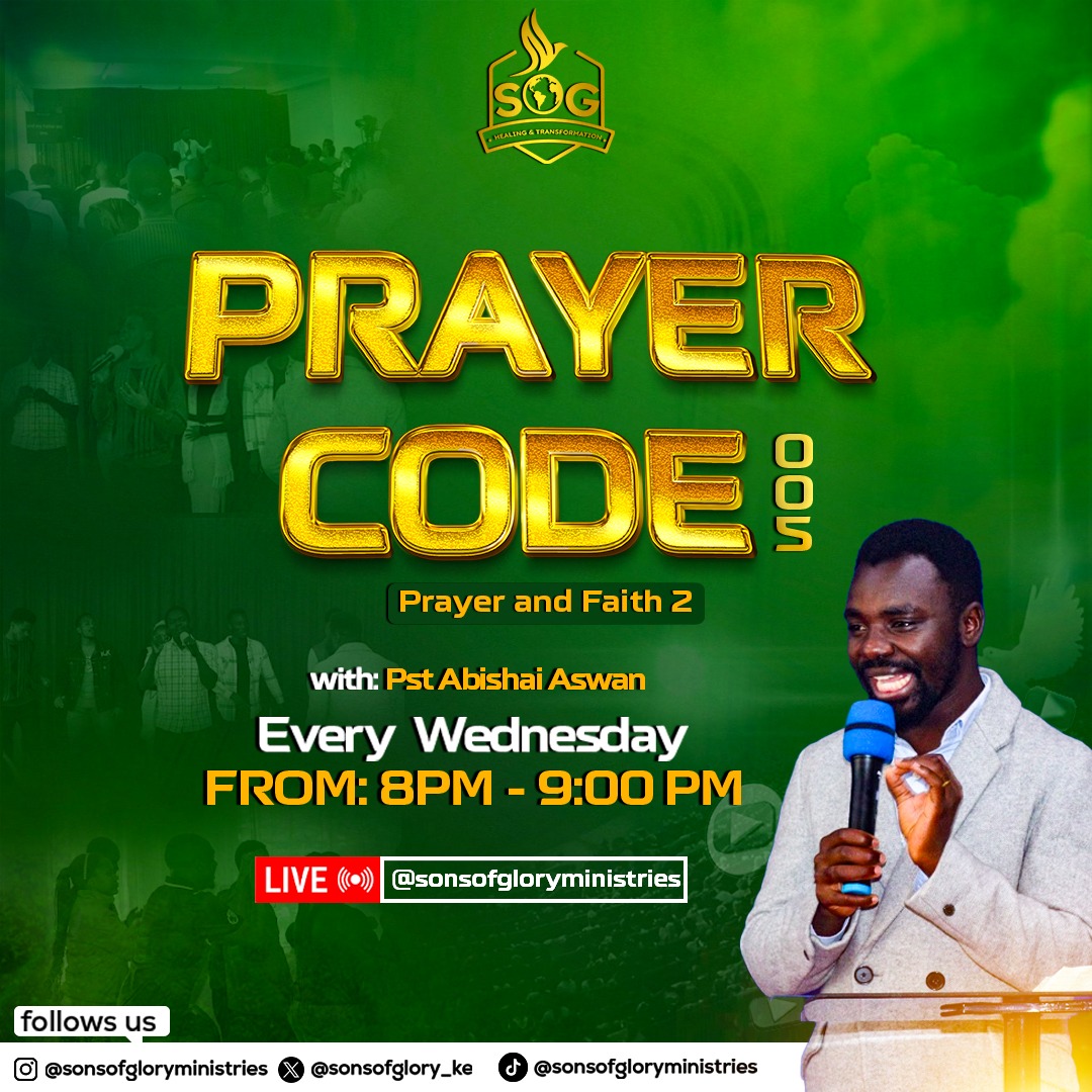 sonsofglory_ke's tweet photo. 🚨PRAYER CODES 🚨
James 5:15 And the prayer of faith will save the sick, and the Lord will raise him up. And if he has committed sins, he will be forgiven.
Join us LIVE on 🔴YouTube🔴
At 8:00-9:00P.M EAT
#prayercodes
#sonsofgloryministries https://t.co/hz4XhZP03l