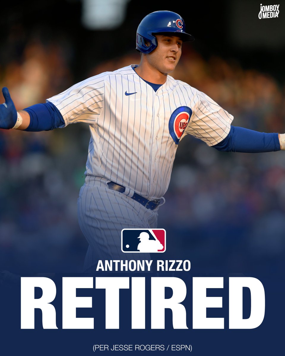 Anthony Rizzo will retire as a Cub on Saturday at Wrigley Field