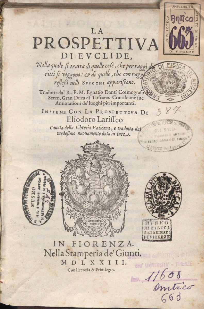 RealPreCinema's tweet image. CAMERA OBSCURA AND THE GREGORIAN CALENDAR
Danti’s illustration of a #CameraObscura with a mirror, to re-invert the image from his work ‘La Prospettiva di Euclide’  from 1573 on page 83. #IgnatioDanti #camera #photography