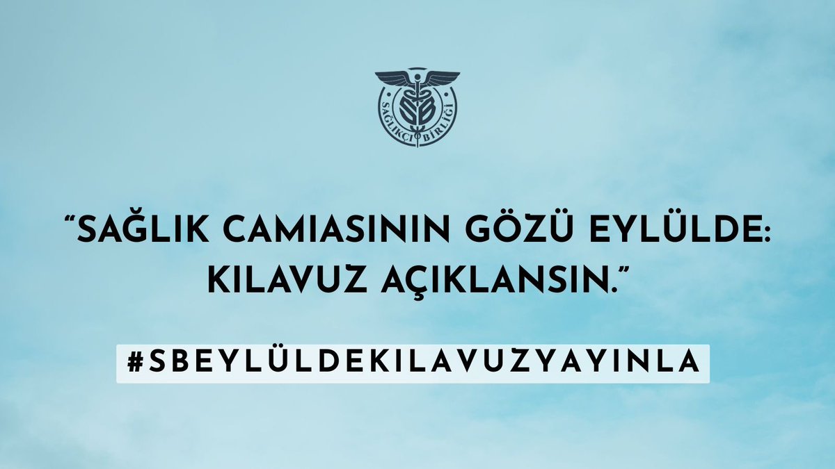 Binlerce sağlıkçı işsiz, hastaneler personel açığıyla dolu. Çözüm belli: Atama kılavuzunu açıklayın.
#SbEylüldeKılavuzYayınla