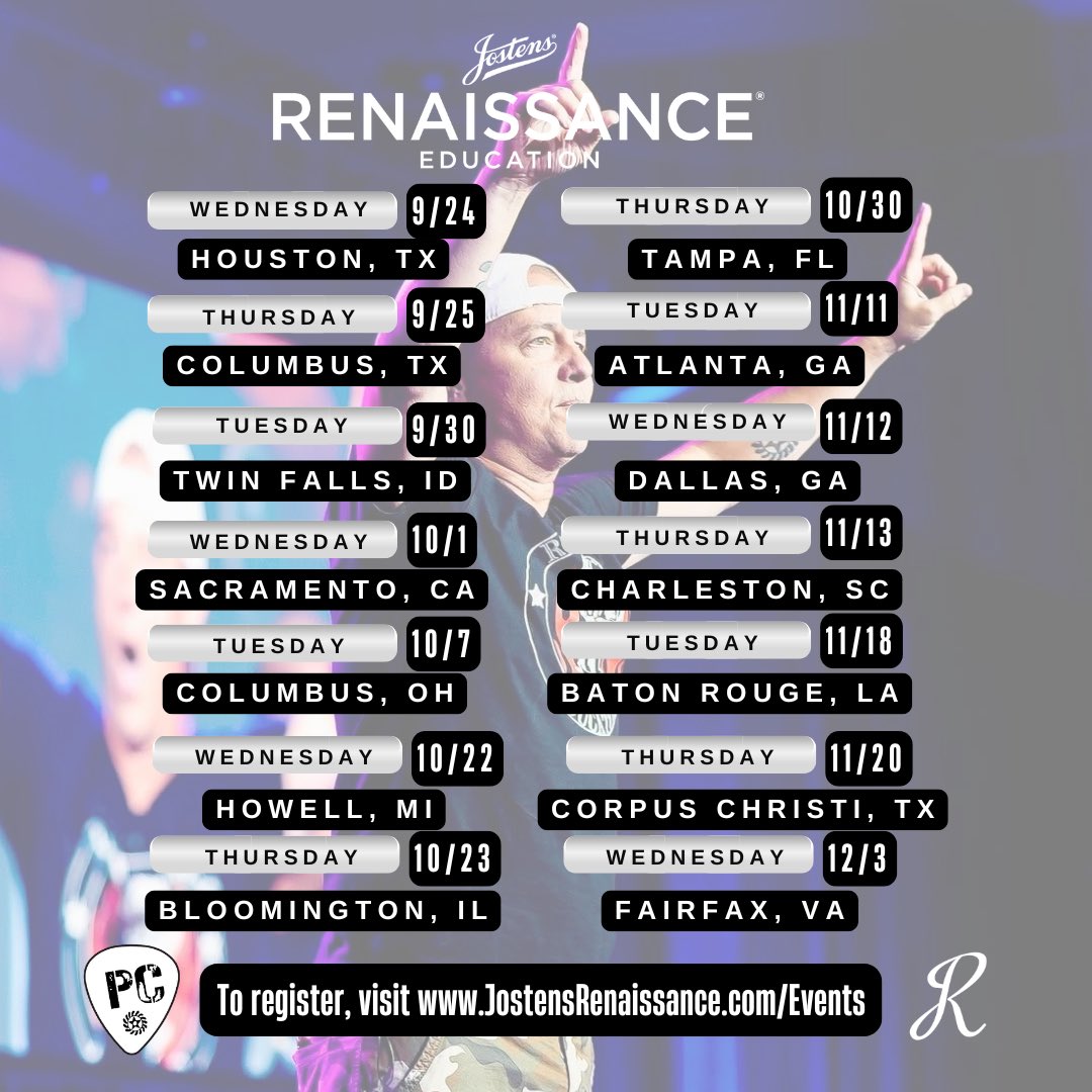 Super stoked for our upcoming Jostens Renaissance student leadership events! 😎🔥

Where will I see YOU? LMK! 

For full details and to register, visit JostensRenaissance.com/Events.

#ChaseYourDreams ❤️🏴‍☠️
