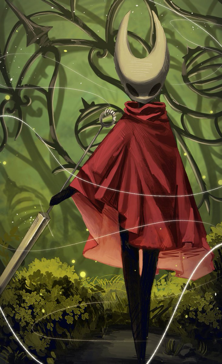 TreeLukewarm's tweet image. Silksong Hornet Fanart
.
.
.
#Silksong #silksongfanart  #silksongart  #イラスト #illustration #drawing #art #artontwitter