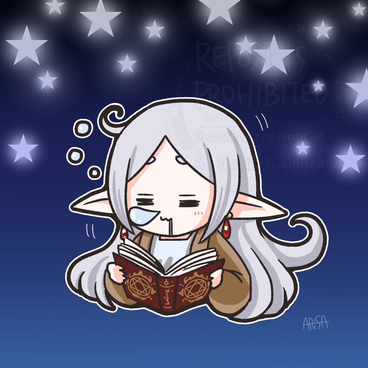 読書の秋…？のフリーレン様。
#frieren