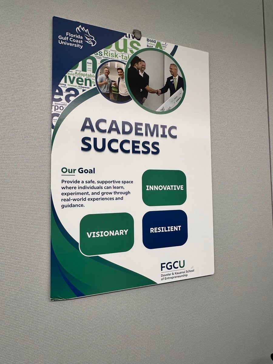 Meet Justin—just one of the dedicated guides ready to help you succeed in any subject. FGCU DKSOE, “THE NEST” Innovation Learning Hub is your go-to space for personalized support, resources, and connections designed to help you thrive.

#FGCU #StudentSuccess #FGCUEntrepreneurship