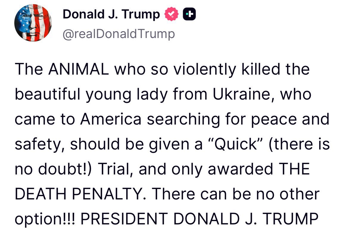 RepTroyNehls's tweet photo. I completely agree, Mr. President. 

Reduce recidivism. DeCarlos Brown Jr. should be given the death penalty. https://t.co/Dz1JfyXCcH