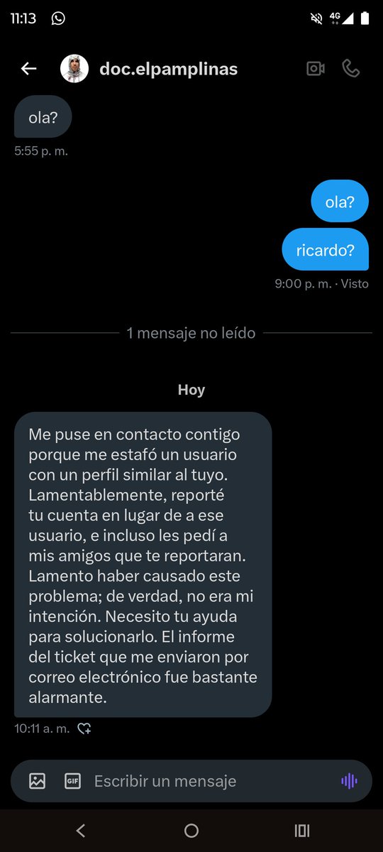 GENTE SI <a href="/eldocpamplinas/">doc.elpamplinas</a> LES HABLA BLOQUEENLO, PORFA REPORTEN LA CUENTA ESTÁ HACKEADA