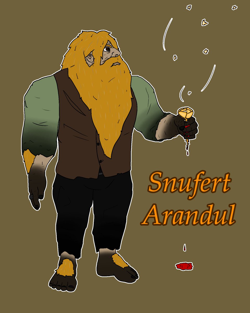 MrEyesGuy's tweet photo. Snufert Arandul, a Dwarf with no memories, as if it were burnt to ashes. But he still moves forward.
#DnD #TabletopRoleplay #OC https://t.co/kUBxvqGaBd