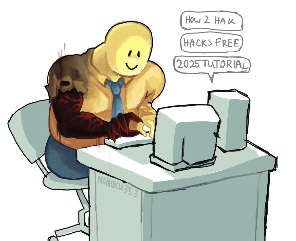 nonoku353's tweet image. big guy
#debunkedroblox #robloxart #johndoe