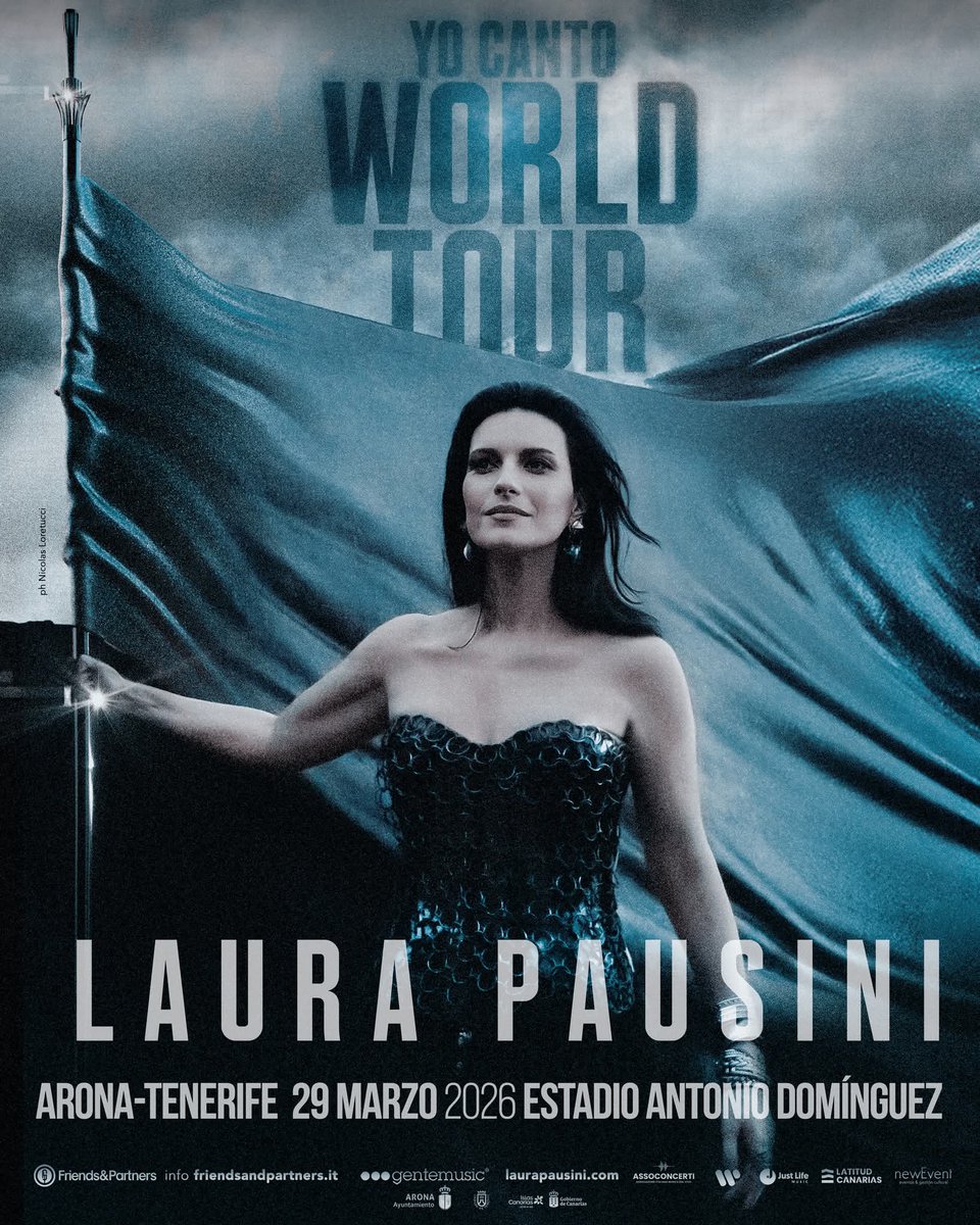 Laura Pausini actuará por primera vez en Canarias.
29 de marzo, Estadio Antonio Domínguez de Los Cristianos, Tenerife.
22:00
Entradas: newevent.es
<a href="/LauraPausini/">Laura Pausini</a>