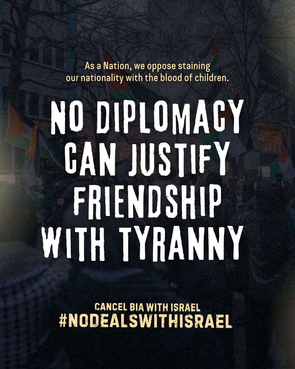 #NoDealsWithIsrael
