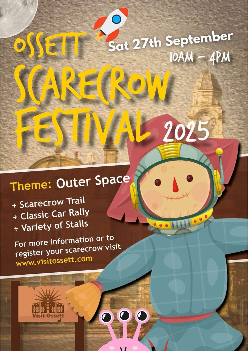 Date for the diary #Ossett #scarecrows