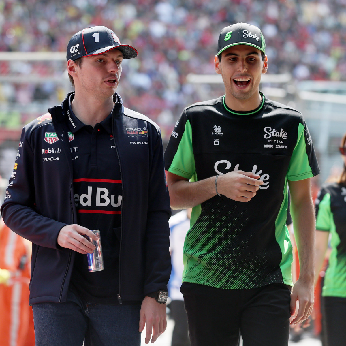 F1GuyDan's tweet photo. Gabriel Bortoleto on Beyond The Grid: 

"I don't have many friends in the grid. Ollie it's because we live very close to each other &amp; we know already each other for quite a while. And Max because he has been helping me for many years. And Fernando and that's it." https://t.co/Yqkke8jkDb