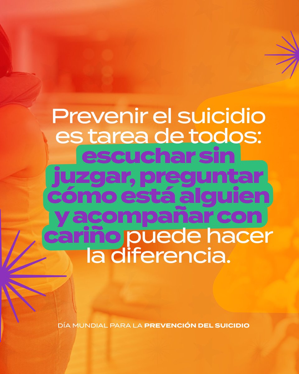 Cada año, más de 700,000 personas mueren por suicidio en el mundo. Muchas más lo intentan. 
El suicidio es una tragedia que afecta a familias, comunidades y países, y puede prevenirse.
No estás solx