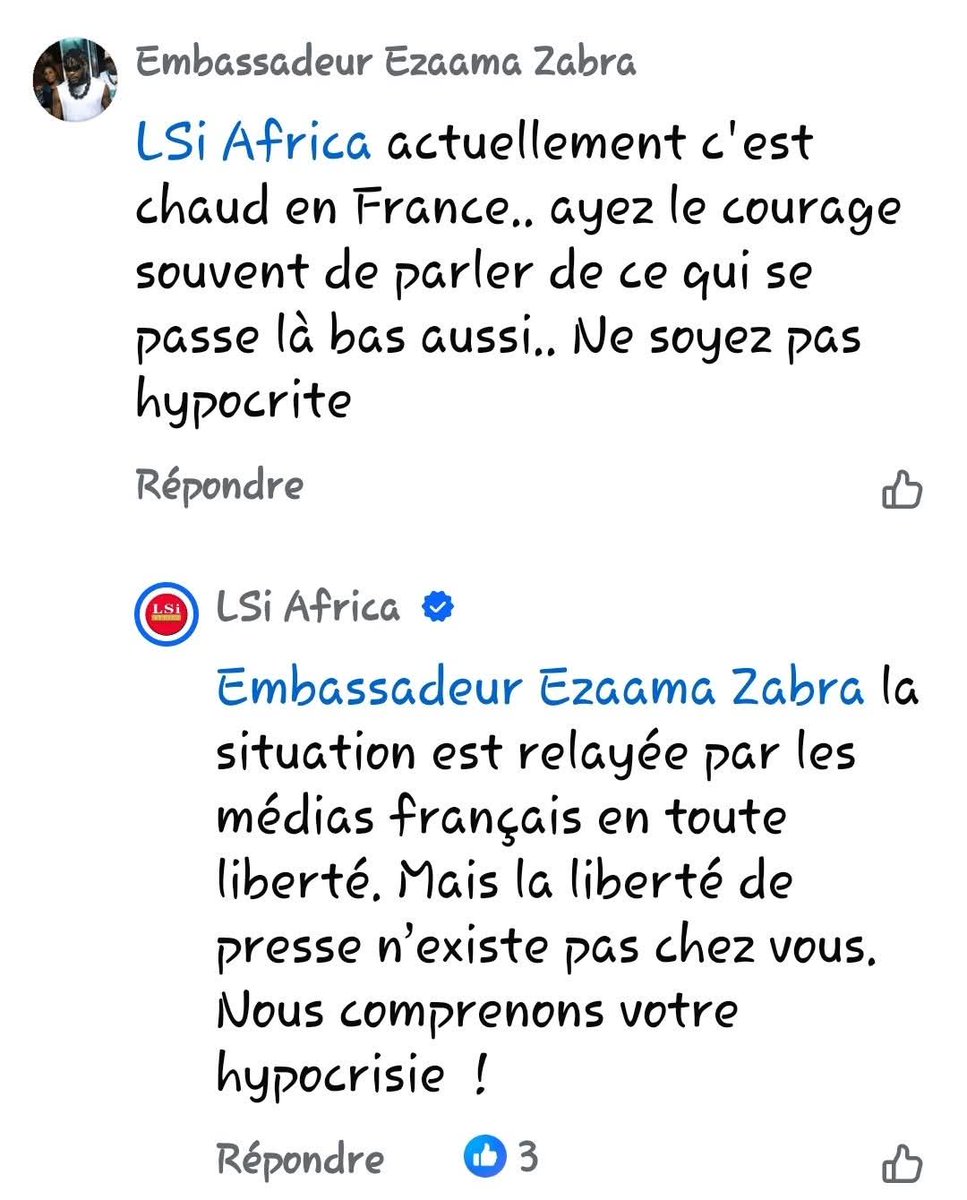 Mohbams9's tweet image. 🛑🛑🛑
La réponse de @lsiafrica à un disciple du putshiste #IB du #BurkinaFaso. Ce commentaire est valable pour les autres pays de l'#AES.
J'ai aimé👇🏾