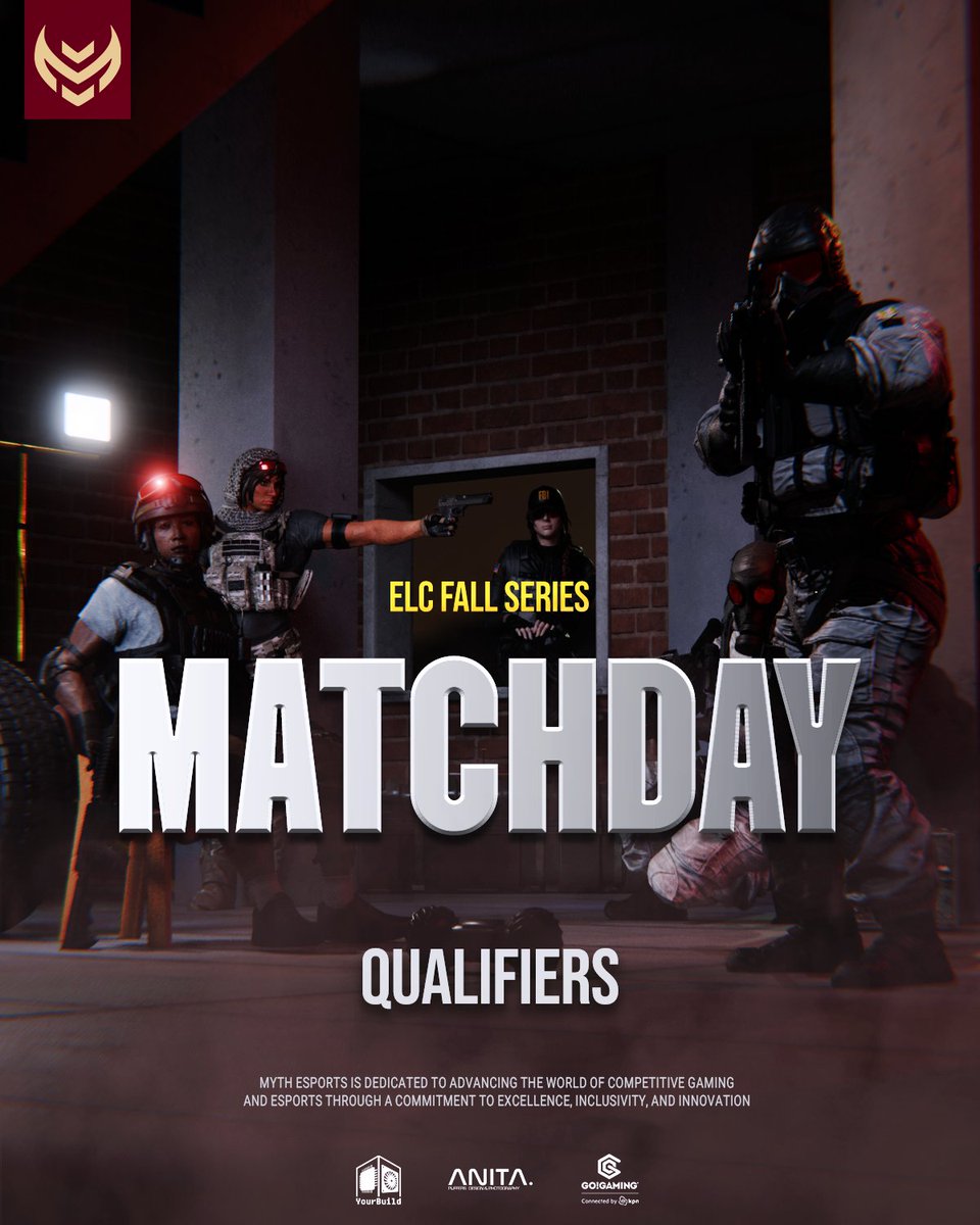 Myth Esports (@myth_nl) on Twitter photo Today both of our <a href="/R6esportsEU/">Rainbow Six Esports Europe</a> teams step into the <a href="/ELC_EsportsR6/">ELC Esports R6</a> qualifiers.
Locked in. Hungry. Fearless.
Ready to prove what they’re made of!
<a href="/TridlyR6/">Tridly</a> <a href="/Erkkari/">Erkkari</a> <a href="/dynamiteR6S/">Dynamite 🏴</a> <a href="/Elizaooo06/">Eli</a> <a href="/CyanR6S/">𝐂𝐲𝐚𝐧𝐨</a> <a href="/Nixon_R6/">NXN</a>
<a href="/KidAdamR6/">MYTH KidAdam</a> <a href="/croquinhoo8/">Croquinhoo</a> <a href="/Rasty_R6/">Rastyzx</a> <a href="/Sceptix_03/">Sceptix</a>
<a href="/Spoulyy/">spouly</a> Today both of our <a href="/R6esportsEU/">Rainbow Six Esports Europe</a> teams step into the <a href="/ELC_EsportsR6/">ELC Esports R6</a> qualifiers.
Locked in. Hungry. Fearless.
Ready to prove what they’re made of!
<a href="/TridlyR6/">Tridly</a> <a href="/Erkkari/">Erkkari</a> <a href="/dynamiteR6S/">Dynamite 🏴</a> <a href="/Elizaooo06/">Eli</a> <a href="/CyanR6S/">𝐂𝐲𝐚𝐧𝐨</a> <a href="/Nixon_R6/">NXN</a>
<a href="/KidAdamR6/">MYTH KidAdam</a> <a href="/croquinhoo8/">Croquinhoo</a> <a href="/Rasty_R6/">Rastyzx</a> <a href="/Sceptix_03/">Sceptix</a>
<a href="/Spoulyy/">spouly</a>