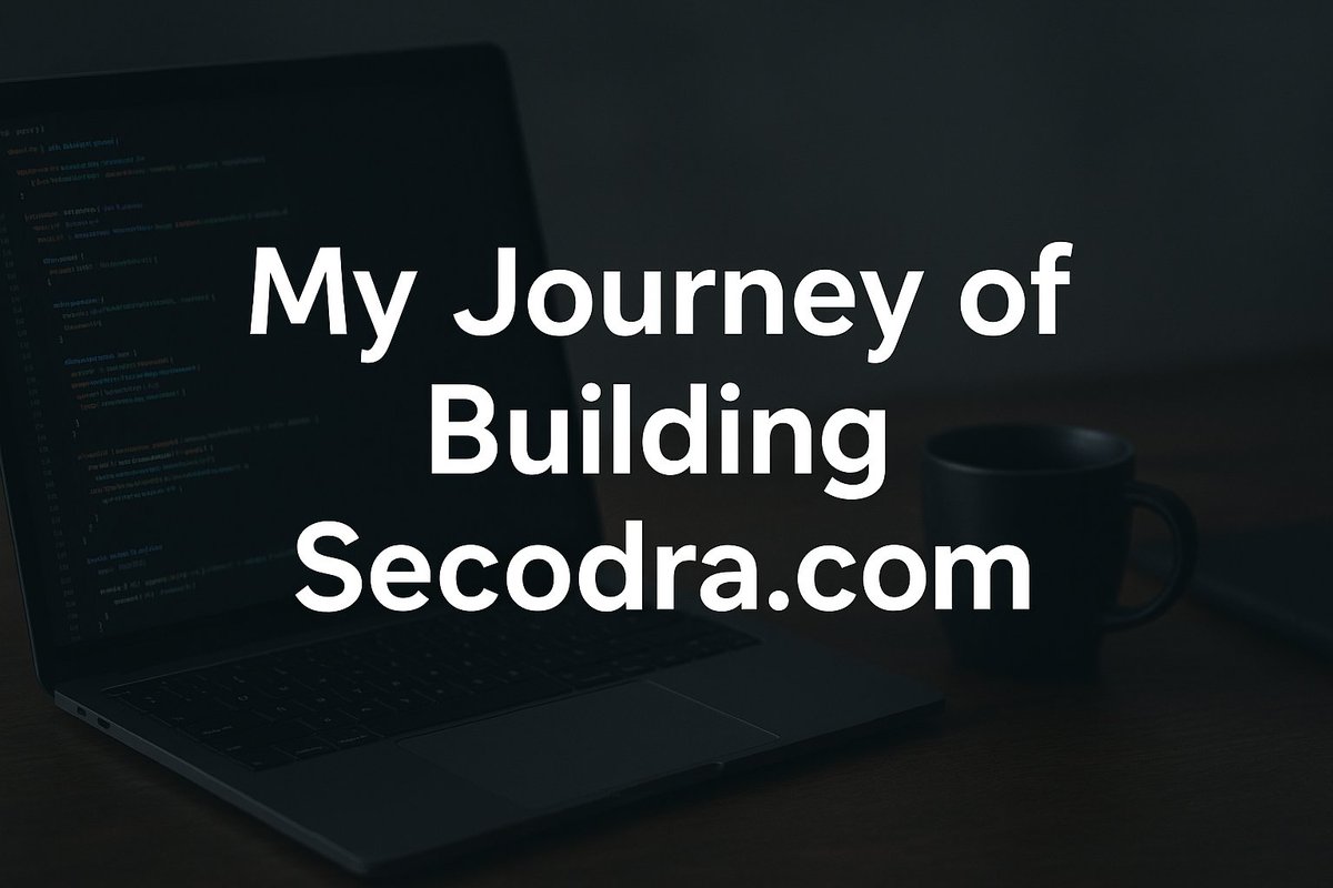 KrunalKamb96415's tweet image. 🆕 New Blog Alert!
I just shared my journey of building Secodra.com – from idea to launch.
👉 Read here:open.substack.com/pub/krunalkamb…

#NewBlog #Secodra #SecodraSolutions #WebDevelopment #ITConsulting #CyberSecurity #StartupJourney #TechBusiness #DigitalTransformation