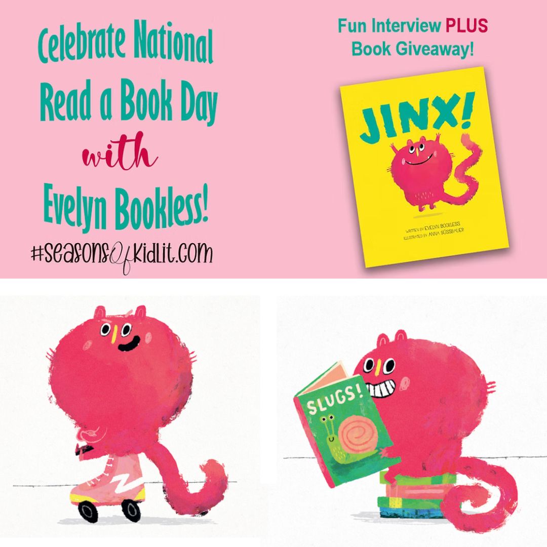 evelynbookless's tweet photo. Find out about the inspiration behind JINX! and enter the #giveaway 🎉🎉🎉 all in celebration of #NationalReadABookDay #kidlit #KidsBookGiveaway 

https://t.co/zH2Lapaxmk https://t.co/PWnKGpoOR4