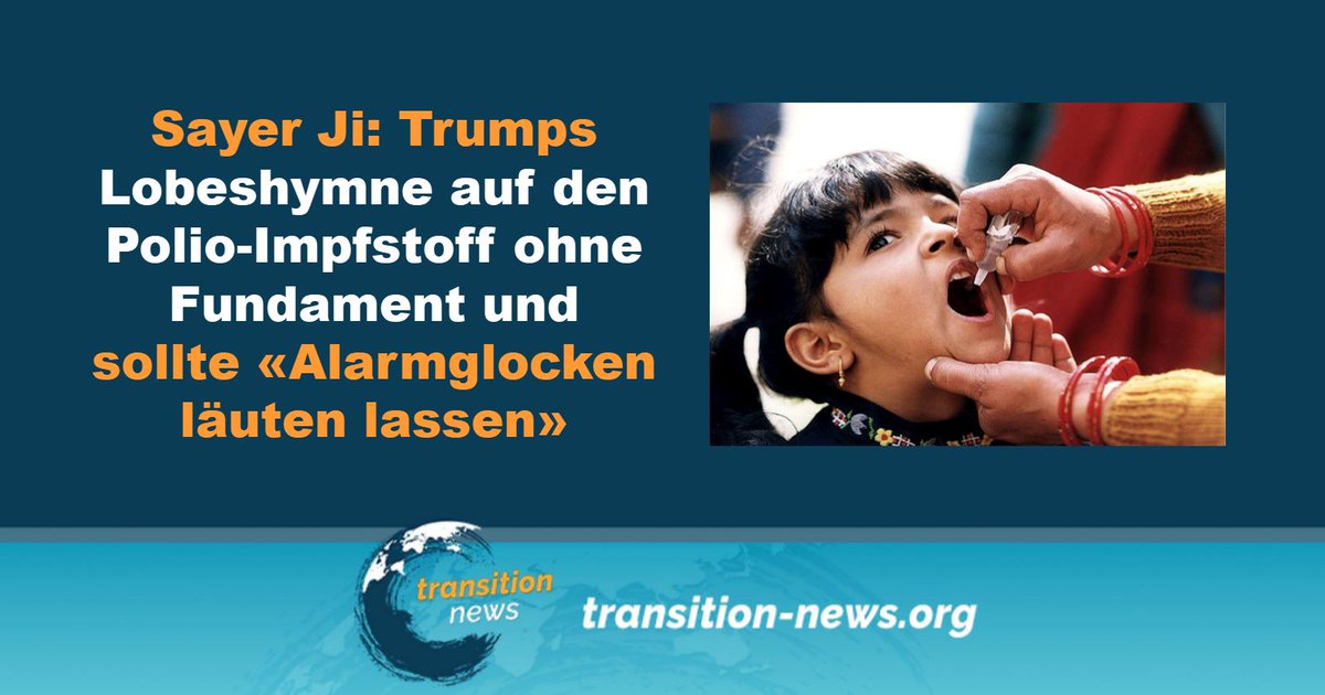 #Trump lud sogar Bill Gates zu sich ins Weiße Haus ein, bei dem er auch den #Polio-Impfstoff promoten durfte.  Von Torsten Engelbrecht

Weiterlesen ... (transition-news.org/sayer-ji-trump…)

#transitionnews #Trump #Polio #Impfstoff