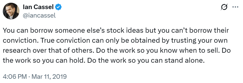 Channa_Amare's tweet image. Frontier fund manager @TundraFonder confirm adding #PKME to portfolio

Should you too? 🤔

Tundra play the long game - do you?

Their fund size may exclude #CSE #lka microcaps, but you may have less restrictions

"You can borrow ideas, but you can't borrow conviction" @iancassel