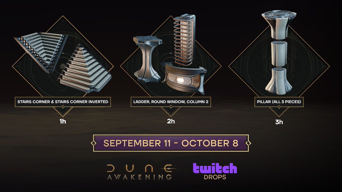 MaeganStrong19's tweet image. This week&apos;s new drops for #Duneawakening!
Don&apos;t forget, it&apos;s #FreeWeekend so join your friends! 
I&apos;ll have the podcast on Sat, so join us! 
twitch.tv/deadwomanwalki…