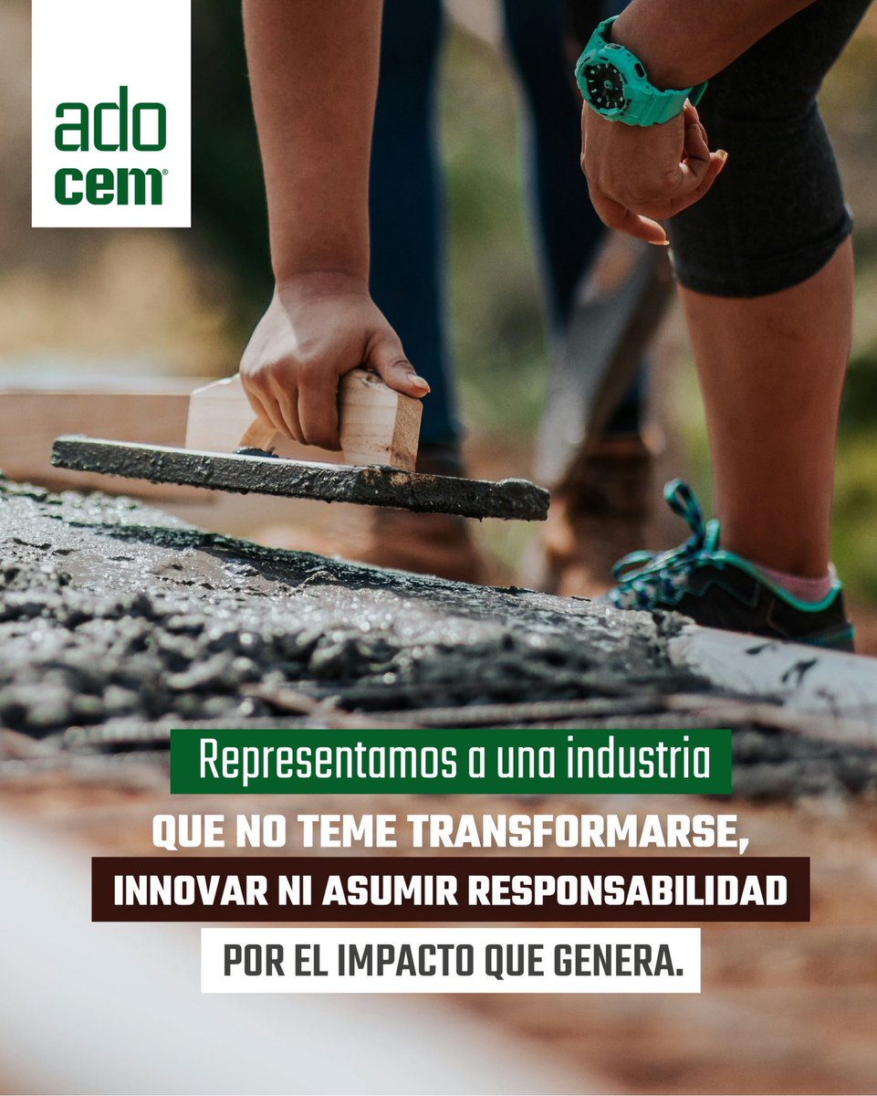 Representamos a una industria que evoluciona con los tiempos, que innova para seguir aportando al desarrollo y que asume con responsabilidad el impacto de cada paso que da. 🌍⚙️

#ADOCEM #IndustriaResponsable #InnovaciónQueConstruye