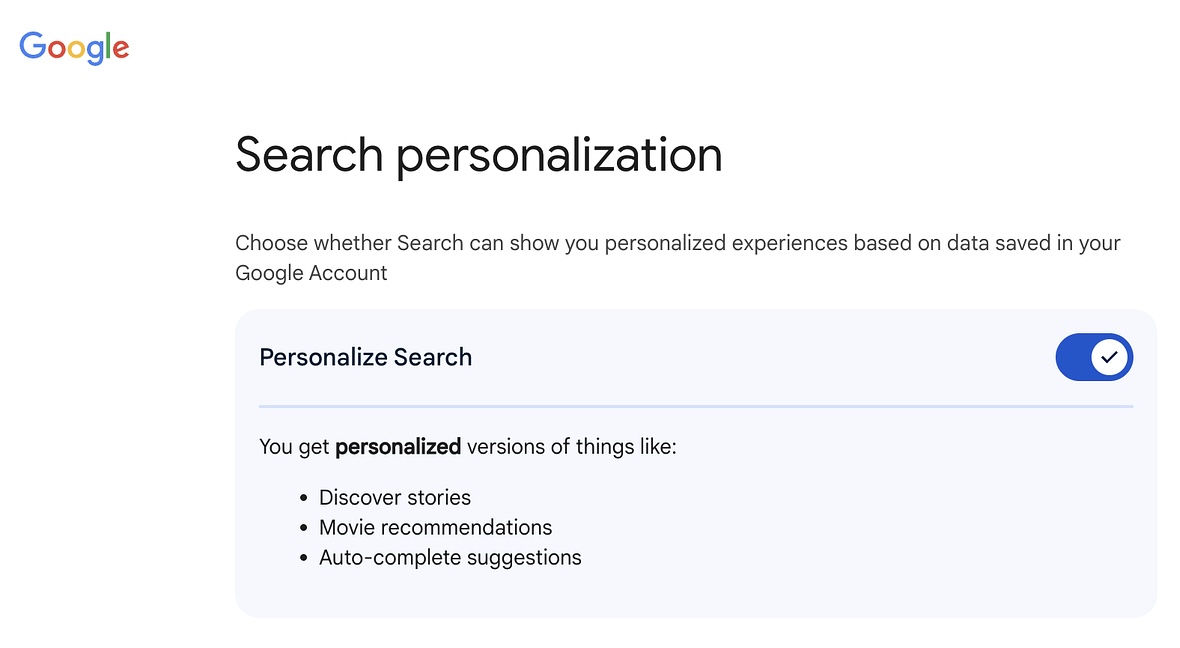 hnshah's tweet photo. Think about how you use Google.

You type in a question, maybe just a few words. Instantly, the search results you see are crafted for you.

Where you are, what you’ve searched for, the links you usually click. You expect this. Google has trained an entire generation to believe that the answer is out there, and that your answer will show up at the top.

Personalization is the engine behind this magic.

Google doesn’t run a single version of the web. It assembles the web around you, every time. Two people searching the same word will see a different set of results.

Sometimes a different order, sometimes completely different links. It does this because relevance wins. If every user got the same answers in the same order, the results would be less helpful, and eventually people would drift away. You’d feel like no one was listening.

The same pattern shapes everything you do online.

Netflix builds an entire homepage that changes with your viewing habits, your tastes, even your time of day. Your Netflix is not my Netflix. It’s never been more obvious that the “homepage” is dead. There are only “my pages.” Amazon, eBay, and Spotify lean on the same principle. What’s shown, recommended, or featured is never fixed. It’s tuned to your history and context.

Personalization is now the default expectation, not a bonus feature. Customers are conditioned by every search, every binge, every “Because you liked…” moment. Once you’ve had a tailored experience, it’s hard to accept anything less.

Yet many businesses still cling to one-size-fits-all playbooks. Their website makes you dig for what you need.

Campaigns go out with the same message for every segment. Landing pages ignore how someone found them, even when the data is right there.

This approach isn’t just inefficient. It quietly erodes trust.

The moment an experience feels random or disconnected, attention drops, and someone clicks away.

Take a paid ad campaign. When the landing page lines up with the ad’s promise and the visitor’s intent, conversion rates improve. When it’s out of sync, interest fades fast.

Or consider SaaS onboarding: a product manager needs depth, while a CMO wants business outcomes. Tailor the walkthrough, the case studies, and the follow-up emails to watch engagement jump.

The best companies know how to use context as their compass. They study where someone came from, what problem they want solved, and what they’ve tried before. They tune what’s delivered and how it’s delivered. Over time, the product begins to feel alive. It comes responsive, not robotic.

Every customer is looking for signs that you “get” them. When the message fits, you get more than a sale. You get advocacy, feedback, and another chance to learn.

The playbook is simple: make relevance the rule, not the exception.

Personalization is the architecture of belonging. Google made it invisible. Netflix made it addictive.

Now, it’s becoming the minimum standard everywhere.