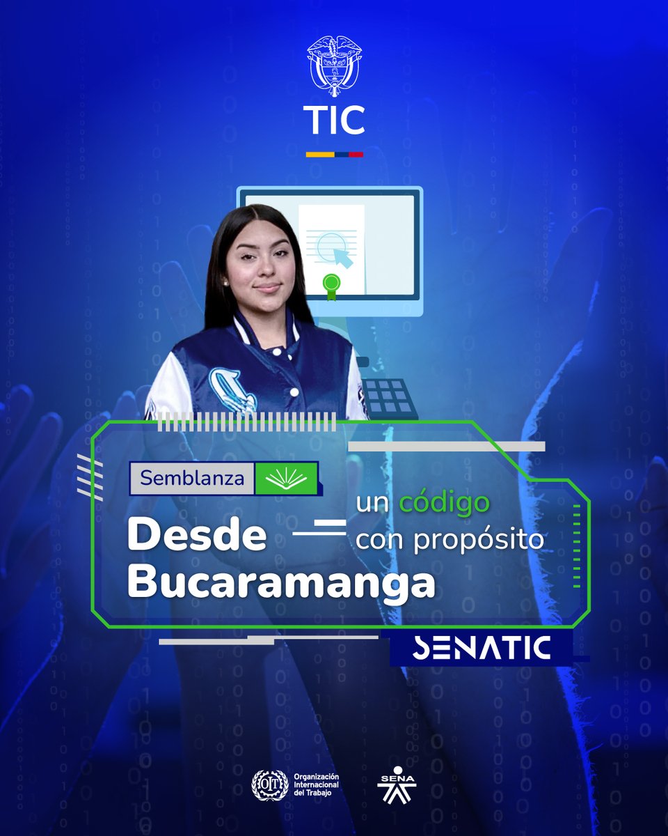 OITAndina's tweet photo. 💻Construyendo nuevos horizontes📍desde Bucaramanga🇨🇴 Dayarlin transforma su vida programando software.✨ Con #SENATIC, descubrió que la tecnología puede abrir puertas hacia la independencia y los sueños.🌟👩‍💻

🔗Conoce su historia👉https://t.co/MJOGo1l0Xp https://t.co/ZBlut0TrvV