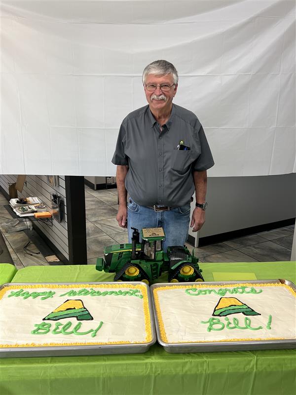 Last week, we celebrated the retirement of William Palik in Aurora after an incredible 44 years with John Deere.

Thank you, Bill, for your decades of dedication, kindness, and service. Congratulations on your retirement, you’ll always be part of the AKRS family!