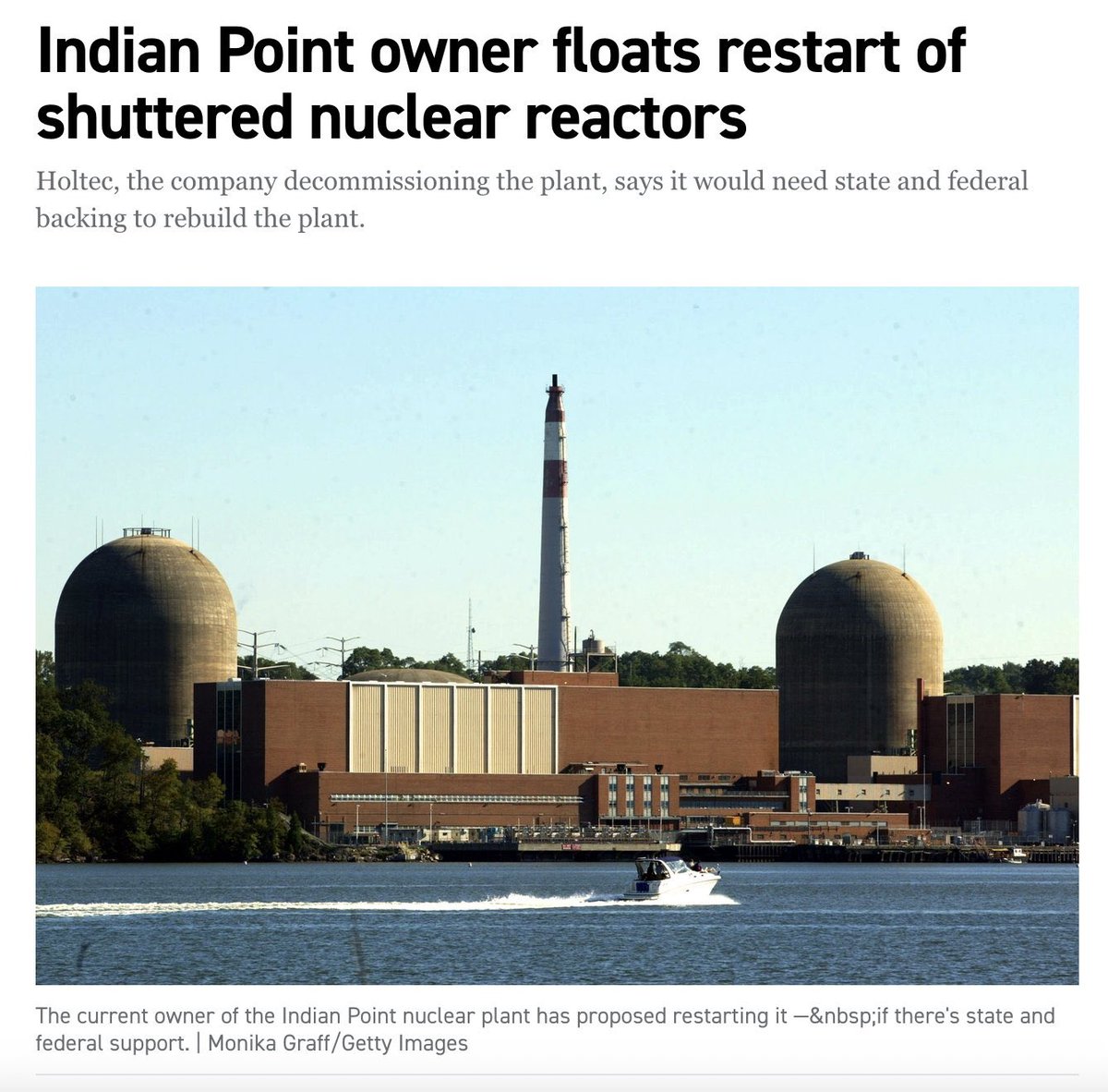 Indian Point sits in one of the most energy-hungry, supply-constrained regions in the entire country.

Shutting it down was always insane, and the speed with which costly damage was inflicted on the plant only deepens the tragedy.

But rebuilding remains far cheaper and faster