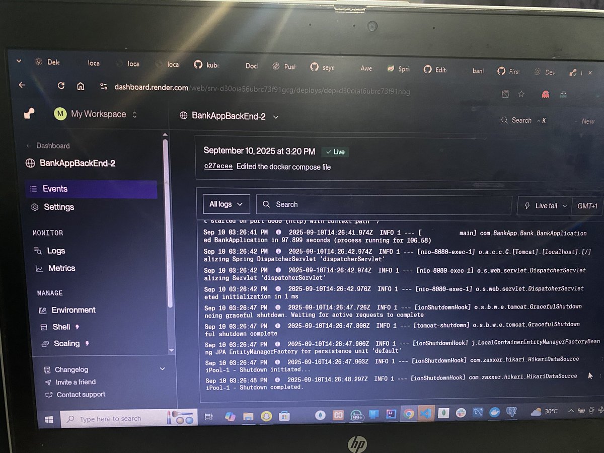 seye_victor4's tweet image. I Just deployed my back-end project on Render! 🦕
Smooth setup, scalable infrastructure, and zero-downtime deploys.💻🧠 #springboot #WebDevelopment