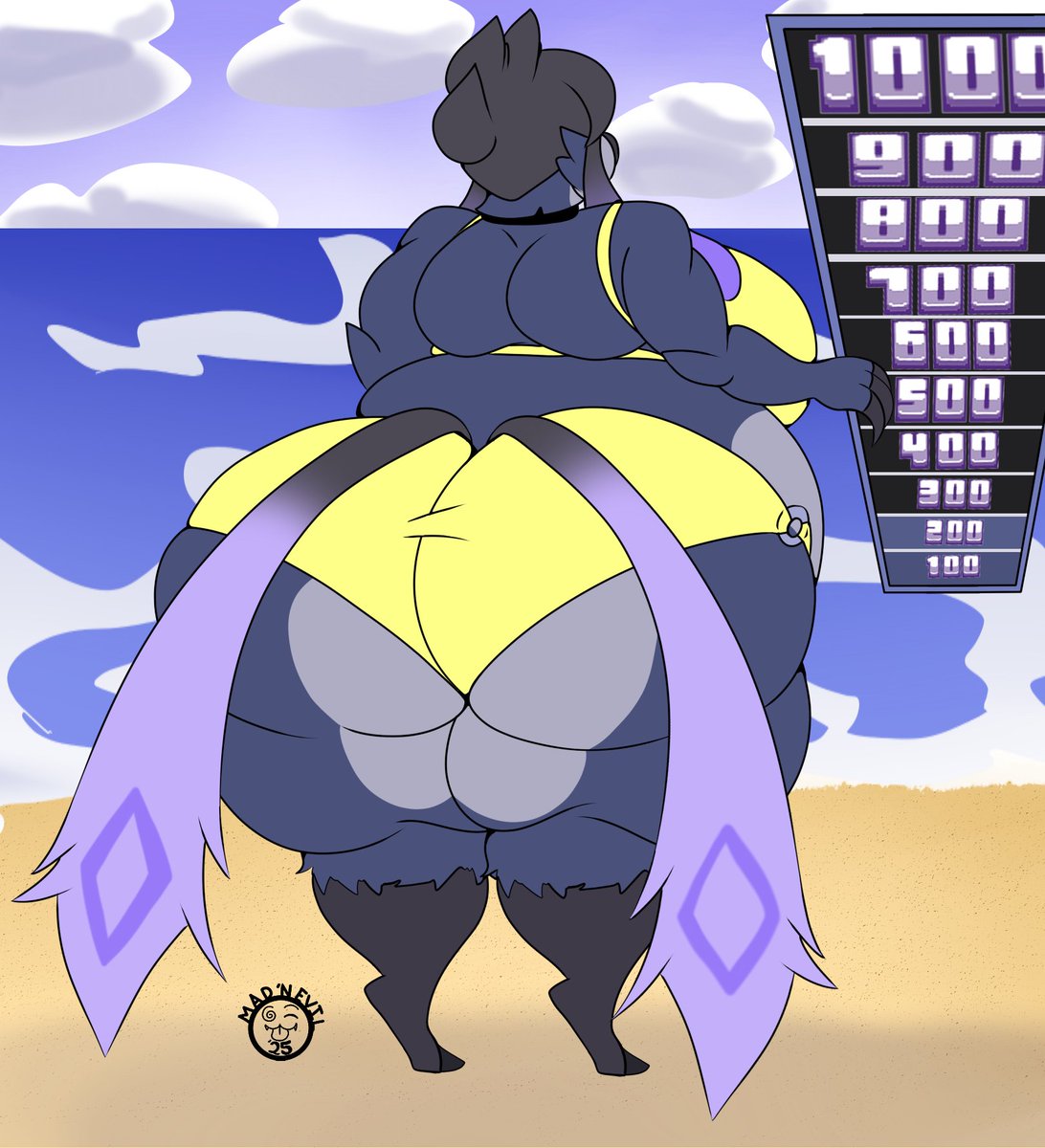 Qrow's Hot Summer Time part 2 

Someone wanted Qrow to gain some junk in the trunk... 

If she's this big at stage 2... well... I'm sure you guys can figure out how big she'll be at the end...

Only if we get there though.