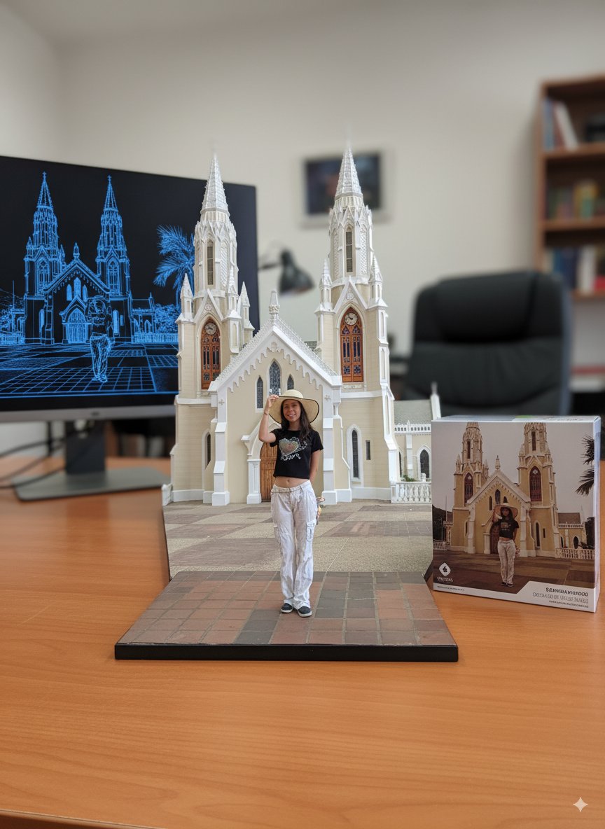 RRivas_E's tweet photo. @googleespanol adicionalmente le pedí que agregara en la figura  la iglesia que estaba detrás de la chica  en la foto original. https://t.co/zBgOY8yqg6