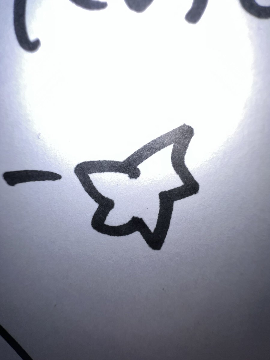 _φ(･_･ﾒﾓ
桃実ちゃんは、⭐️を外の縁だけ描くタイプ