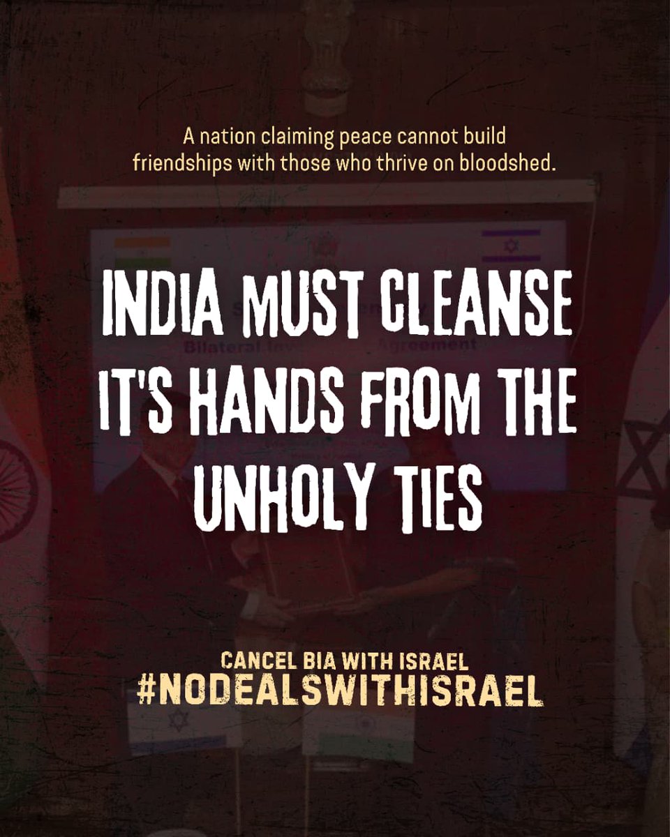 Once a voice for the voiceless, India must not become a partner in silencing Gaza. #NoDealsWithIsrael