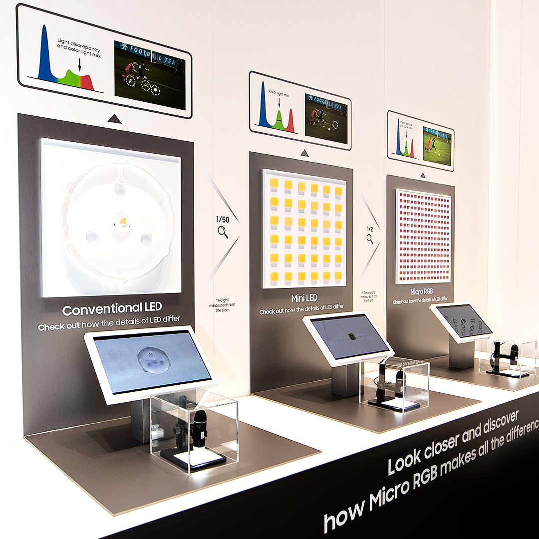 SamsungSAUDI's tweet image. شوف الألوان بطريقة جديدة كليًا ✨
مع أول إضاءة دقيقة بألوان RGB في العالم، صار التحكم في الألوان والسطوع أدق من أي وقت آخر، والنتيجة صور بتفاصيل مذهلة ما تصدقها 👀

*قريبًا سوف تتوفر في السوق السعودي.
#SamsungIFA2025 #IFA #AlTechnology #FutureTechnology #NewTechnology #MicroRGB