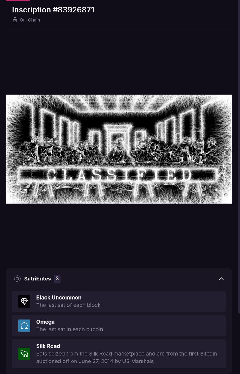 My take on the #Bitcoin "spam" issue 👇 

There is a MASSIVE difference between on-chain spam and on-chain art

Rare satoshis are by far the best canvas for fine art that humanity has ever seen. 

Here are some qualities of art inscribed on rare sats:
  - permanent
  -