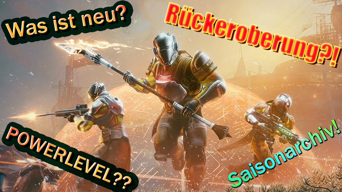 Was ist alles Neu / Wie Funktioniert Rückeroberung / Saisonarchiv / Powerlevel Grind - Asche &amp; Eisen 

Video⬇️⬇️⬇️
youtu.be/1_dvQjiGu_g

#Destiny2 #PVP #YouTuber #YouTube #Bungie #d2
