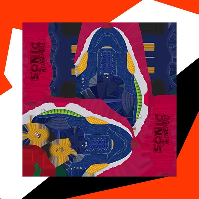 Rumour: #Sonic and #Shadow-inspired PUMA shoe textures have been discovered in the latest #Fortnite data today, per . 3D models were also spotted, per . At this point, there's no evidence suggesting any additional Sonic items, like character skins. We'll keep