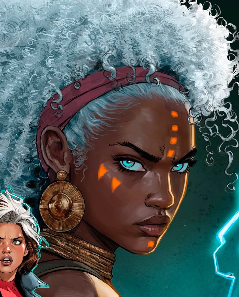 celmationart's tweet image. Iván Talavera … the #artist you are. 
Your faces and proportions are on point. EPIC work of Ororo &amp;amp; Rogue. Love the emphasis of Ororo’s tribal, goddess markings too &amp;amp; their facial expressions

#xspoilers #xtwitter #art #illustration #Marvel