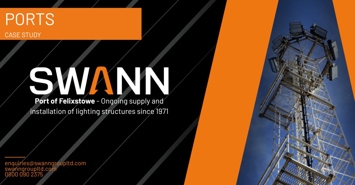 Port of Felixstowe Case Study.

The port required lighting structures to ensure visibility for container operations, so we provided R-series lattice towers in varied heights.

The result? The towers provided lighting solutions across the port, ensuring safe container operations.